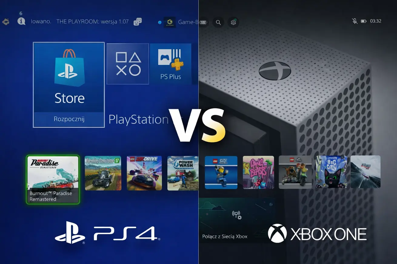 PS4 czy Xbox One porównanie konsol i padów PS4 czy Xbox One porównanie konsol