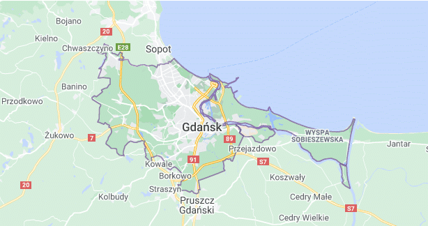 Mapa Gdańska - Serwis konsol