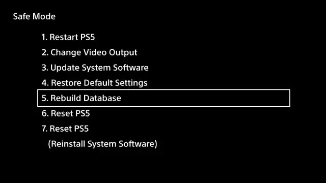 safe mode i PS5 nie chce się włączyć