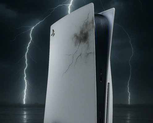 PS5 uszkodzona po burzy