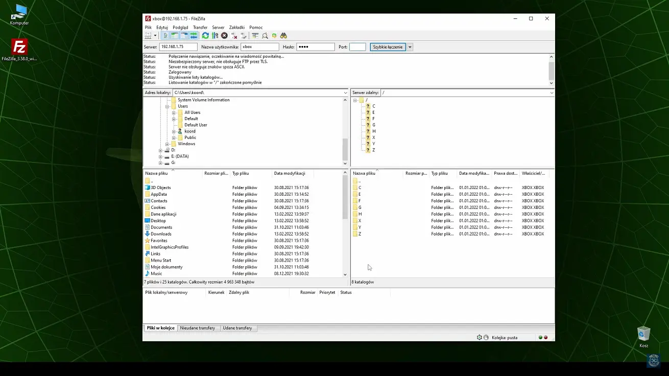 xbox-ftp-filezilla
