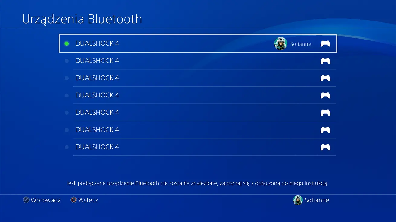 Pad nie łączy się z PS4 lista wykrytych urządzeń Bluetooth Pad nie łączy się z PS4 lista wykrytych urządzeń Bluetooth serwis