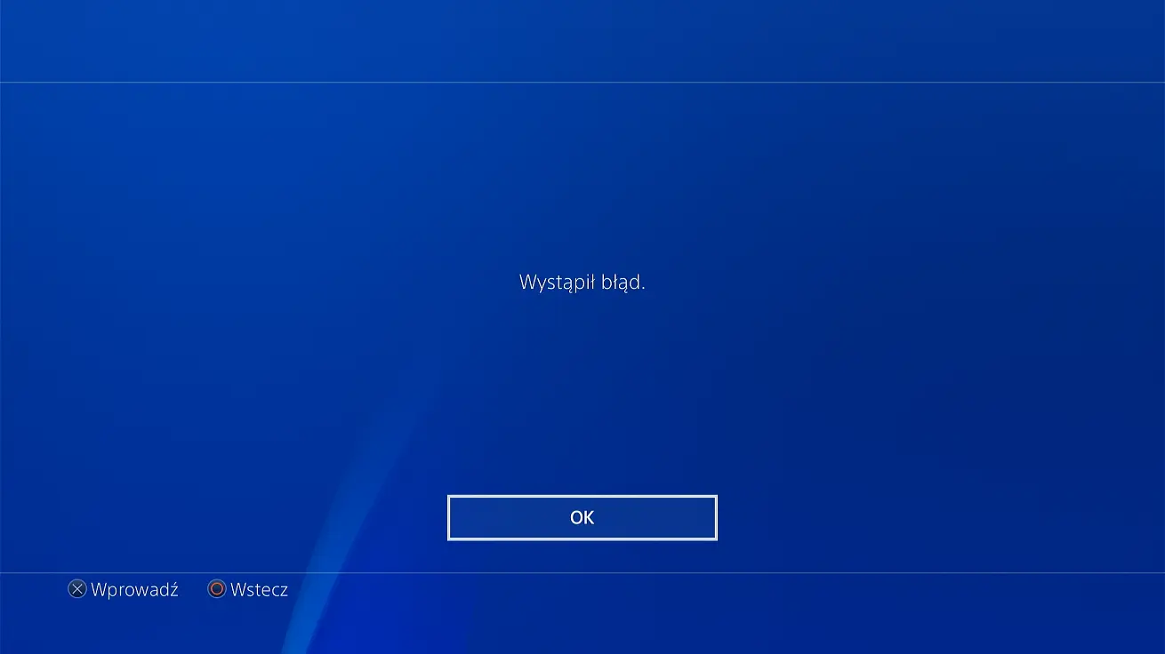 PS4 błąd SU-42118-6 komunikat wystąpił błąd PS4 błąd SU-42118-6 komunikat wystąpił błąd problem