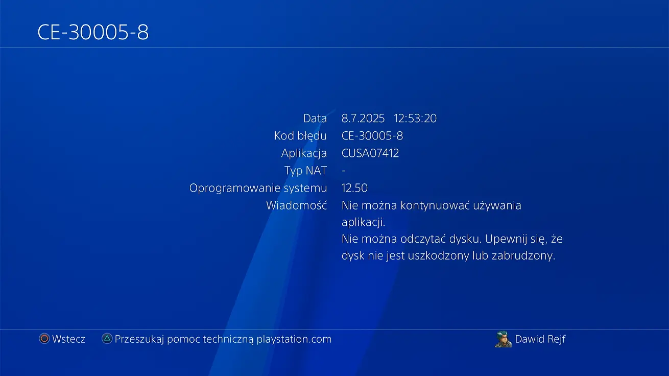PS4 błąd SU-42118-6 nie można odczytać dysku PS4 błąd SU-42118-6 nie można odczytać dysku problem