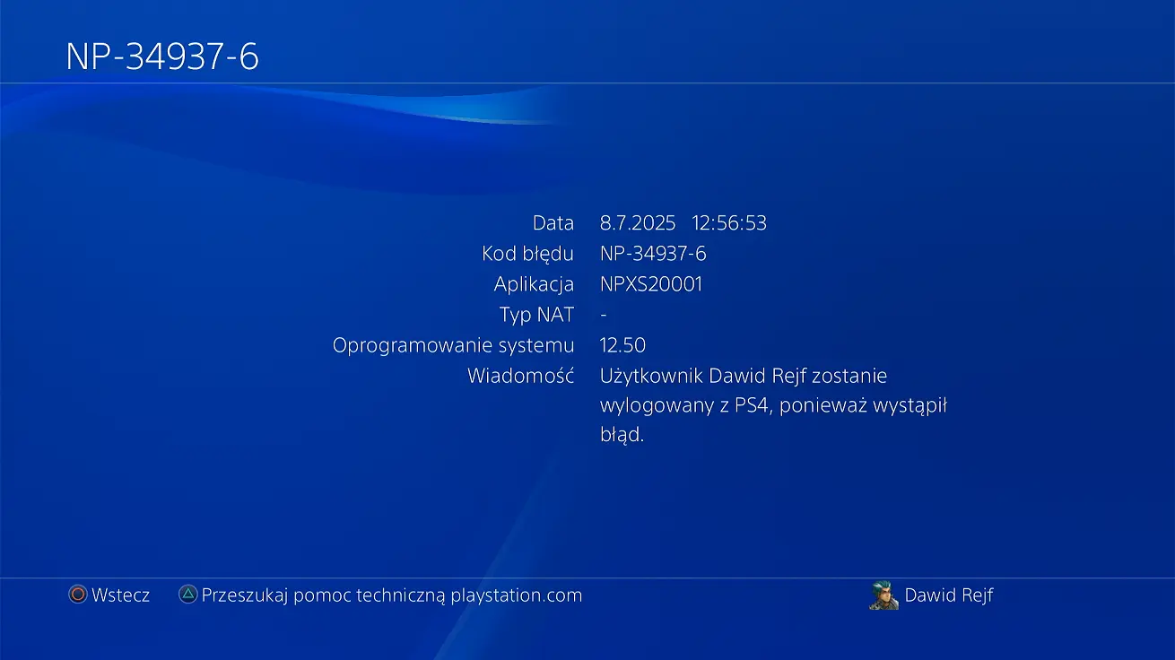 PS4 błąd SU-42118-6 wylogowanie PS4 błąd SU-42118-6 wylogowanie problem