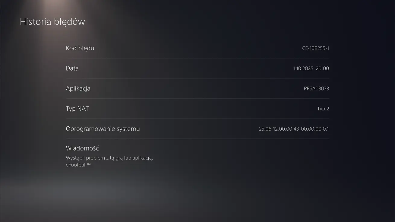 PS5 błąd CE-100045-0 problem z serwerem PS5 błąd CE-100045-0 problem z serwerem dostęp