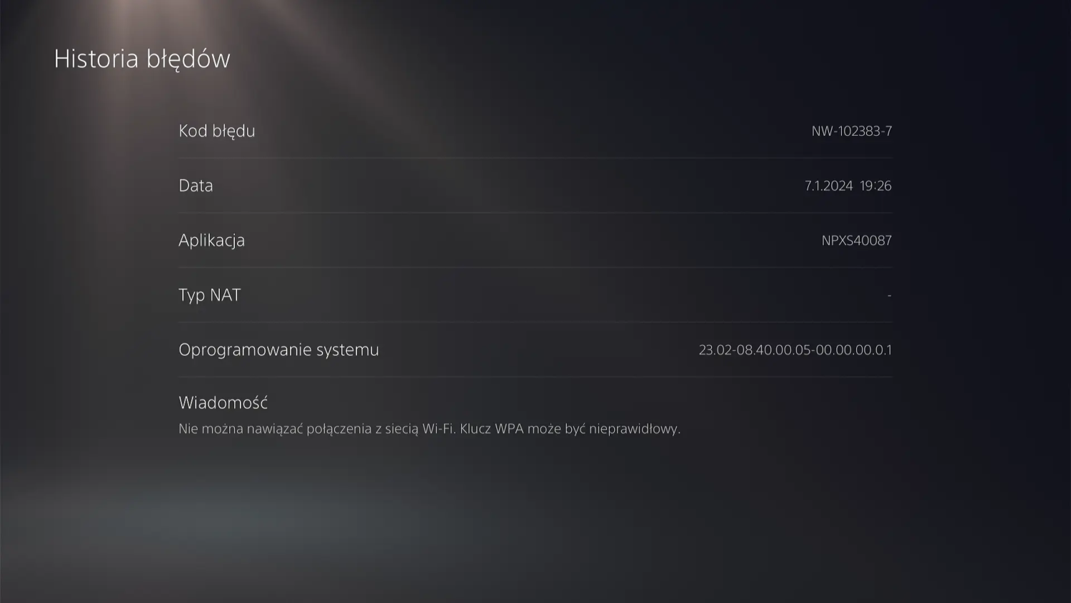 PS5 błąd CE-117773-6 polaczenie z Wi-Fi PS5 błąd CE-117773-6 polaczenie z Wi-Fi problem