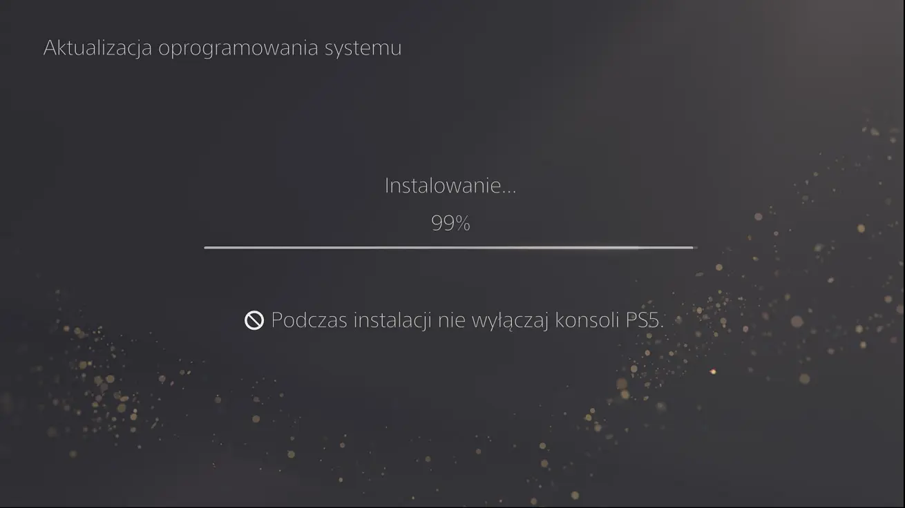 PS5 instalacja aktualizacji systemu 99 procent PS5 instalacja aktualizacji systemu 99 procent zatrzymana