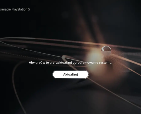 Ręczna aktualizacja PS5 dysk aktualizacja wymagana systemowa