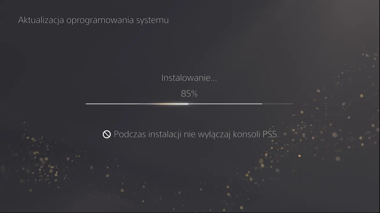 Ręczna aktualizacja PS5 instalacja aktualizacji 85 procent Ręczna aktualizacja PS5 instalacja aktualizacji 85 procent