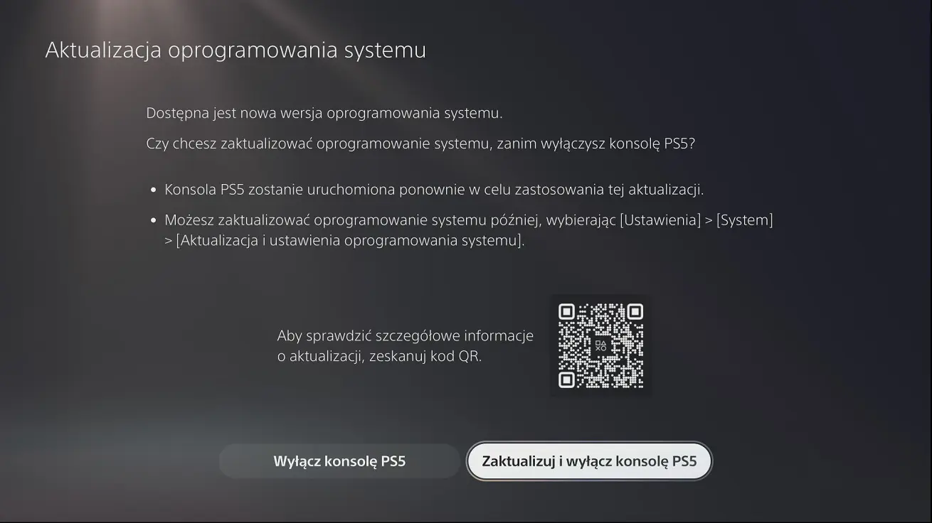 Ręczna aktualizacja PS5 oprogramowania systemu Ręczna aktualizacja PS5 oprogramowania systemu konsoli