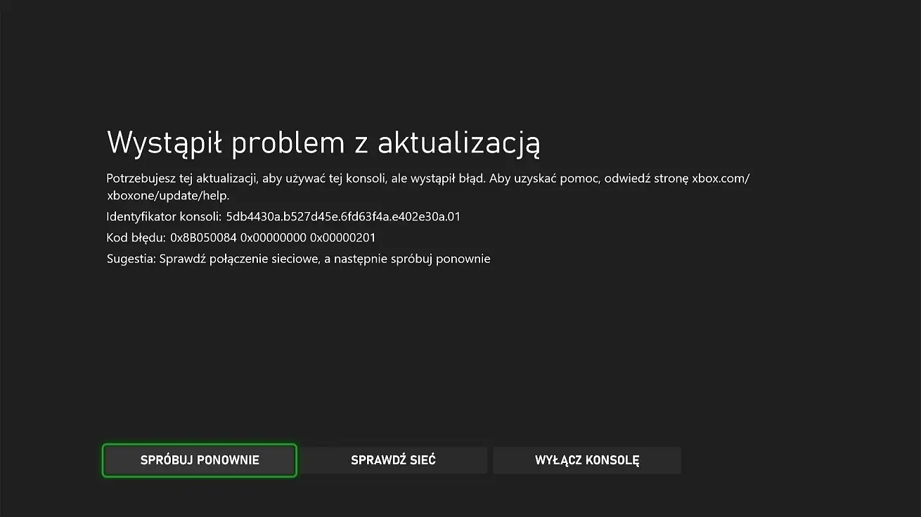 Tryb awaryjny Xbox problem z aktualizacja kod błędu Tryb awaryjny Xbox problem z aktualizacja kod błędu